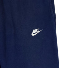 Load image into Gallery viewer, NIKE Classic Embroidered Mini Swoosh Logo Navy Blue Sweatpants Joggers