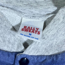 Load image into Gallery viewer, Vintage 80's Rally Sweats Michigan Wolverines College Towelling Colour Block Button Sweatshirt