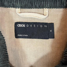 Load image into Gallery viewer, ASOS DESIGN Corduroy Cord Collared Skater Workwear Canvas Zip Bomber Jacket