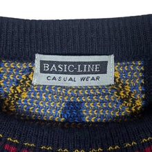 Load image into Gallery viewer, Vintage 90's BASIC LINE Crazy Abstract Patterned Acrylic Knit Sweater Jumper