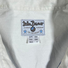 Load image into Gallery viewer, Vintage John Baner Cowboy Western Beige Blue Denim Embroidered Aztec Long Sleeve Shirt