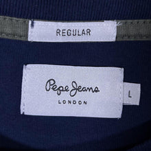 Load image into Gallery viewer, Pepe Jeans London Logo Spellout Graphic Long Sleeve Navy Blue T-Shirt