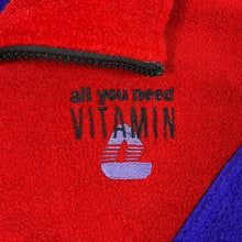 Load image into Gallery viewer, Vintage ERBACHER Embroidered Mini Logo Colour Block Zip Fleece Sweatshirt