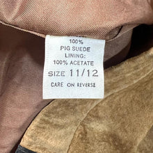 Load image into Gallery viewer, Vintage 100% Pig Suede Genuine Real Leather Packwork Leather Jacket