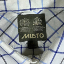 Load image into Gallery viewer, Musto Country Plaid Check White Blue Brown Cotton Long Sleeve Shirt