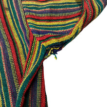 Load image into Gallery viewer, Vintage 90's MADE IN INDIA Multi Colour Blanket Striped Wool Button Collared Sweater Cardigan