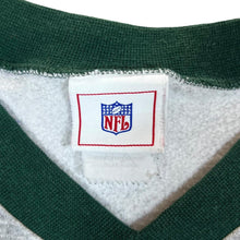 Load image into Gallery viewer, Early 00's NFL NEW YORK JETS Football Big Logo Spellout Graphic V-Neck Sweatshirt
