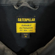 Load image into Gallery viewer, CATERPILLAR Classic Black Canvas Cotton Zip Workwear Skater Bomber Chore Jacket