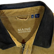 Load image into Gallery viewer, MAINE New England Check Lined Contrast Collar Corduroy Cord Zip Bomber Jacket