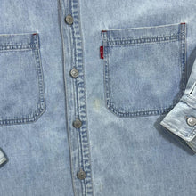 Load image into Gallery viewer, Vintage LEVI'S Classic Blue Wash Denim Metal Button Long Sleeve Shirt