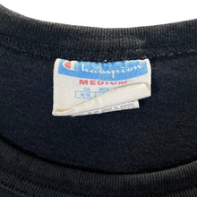Load image into Gallery viewer, Early 00's CHAMPION Made In Honduras Classic Embroidered Big Logo Spellout Black T-Shirt
