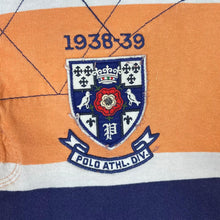 Load image into Gallery viewer, POLO RALPH LAUREN "Classic Fit" Embroidered Crest Logo Colour Block Striped Long Sleeve Rugby Polo Shirt