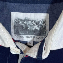 Load image into Gallery viewer, Cotton Traders Classics Three Lions Multi Striped Long Sleeve Rugby Polo Shirt