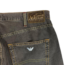 Load image into Gallery viewer, Early 00's AJ ARMANI JEANS Classic Brown Corduroy Cord Straight Leg Trousers