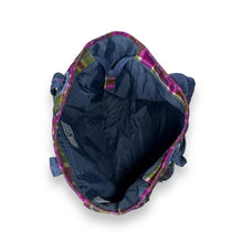 Load image into Gallery viewer, Early 00's ROXY Quiksilver Emo Y2K Plaid Check Surfer Skater Backpack Style Tote Bag