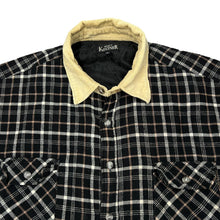 Load image into Gallery viewer, Early 00's MARC KOSTNER Corduroy Cord Collar Lumberjack Plaid Check Lightly Padded Flannel Over Shirt