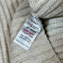 Load image into Gallery viewer, MAINE New England Cream Heavy Ribbed Knit Cotton Acrylic 1/4 Zip Jumper