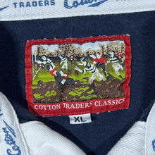 Load image into Gallery viewer, Cotton Traders Classics Six Nations Rugby Embroidered Colour Block Long Sleeve Polo Shirt