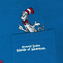 Load image into Gallery viewer, Vintage Universal Studios DR SEUSS Islands Of Adventure Souvenir Pocket T-Shirt