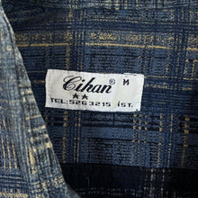 Load image into Gallery viewer, Vintage Cihan Cowboy Western Style Blue Brown Check Long Sleeve Shirt