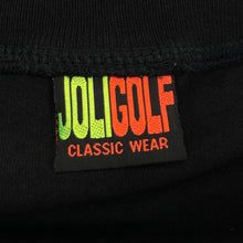 Load image into Gallery viewer, Vintage Joligolf Play Now Pay Later Gothic Skull Spellout Graphic Black T-Shirt