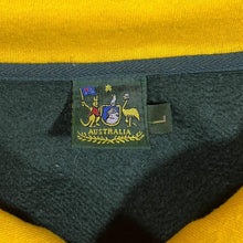 Load image into Gallery viewer, Vintage Australia Embroidered Souvenir Crest Colour Block 1/4 Zip Sweatshirt