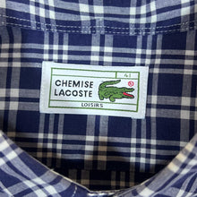Load image into Gallery viewer, Vintage CHEMISE LACOSTE Mini Pocket Logo Plaid Check Long Sleeve Button-Up Cotton Shirt