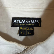 Load image into Gallery viewer, ATLAS FOR MEN Cowboy Western Pearl Snap Popper Cream Long Sleeve Shirt