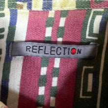 Load image into Gallery viewer, Vintage 90's REFLECTION Aztec Western Striped Patterned Long Sleeve Flannel Shirt