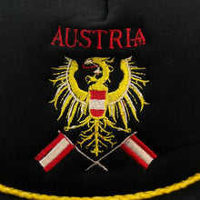 Load image into Gallery viewer, Vintage 90's AUSTRIA Embroidered Souvenir Flag Spellout Mesh Trucker Baseball Cap