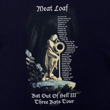 Load image into Gallery viewer, Meat Loaf (2007) "Bat Out Of Hell III Three Bats Tour" Music Graphic Black T-Shirt