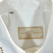 Load image into Gallery viewer, Vintage Jack & Sons Embroidered Diamante Cowboy Western White Long Sleeve Shirt