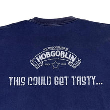 Load image into Gallery viewer, HOBGOBLIN "This Could Get Tasty" Wychwood Brewery Beer Graphic Navy Blue T-Shirt