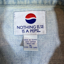 Load image into Gallery viewer, Vintage PEPSI Made In Taiwan Classic Blue Denim Trucker Jacket