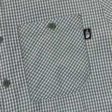 Load image into Gallery viewer, THE NORTH FACE TNF Classic Grey White Check Pocket Tab Short Sleeve Shirt