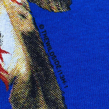 Load image into Gallery viewer, Free Spirit Native American Chieftain Spellout Graphic Blue T-Shirt