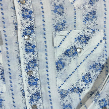 Load image into Gallery viewer, Vintage 90's RANCHING OUT Floral Patterned Cowboy Western Long Sleeve Pearl Snap Shirt