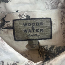 Load image into Gallery viewer, Vintage Woods & Water Labrador Animal Wildlife All-Over Print Long Sleeve Button-Up Shirt