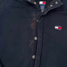 Load image into Gallery viewer, Vintage TOMMY HILFIGER JEANS Mini Logo Fleece Lined Hooded Canvas Jacket