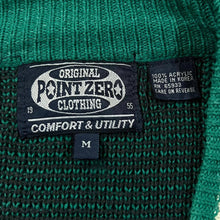 Load image into Gallery viewer, Vintage 90's POINT ZERO Made In Korea Colour Block Striped Acrylic Knit V-Neck Sweater Jumper