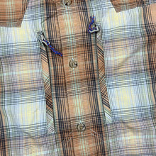 Load image into Gallery viewer, PATAGONIA Multi Plaid Check Zip Pocket Fishing Outdoor Long Sleeve Nylon Polyester Shirt