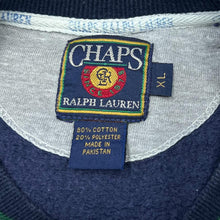 Load image into Gallery viewer, Vintage 90's CHAPS RALPH LAUREN Classic Embroidered Mini Logo Colour Block Crewneck Sweatshirt