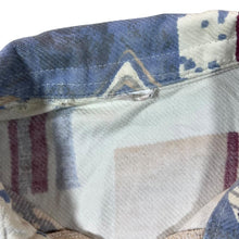 Load image into Gallery viewer, Vintage 90's Crazy Abstract Aztec Patterned Long Sleeve Flannel Shirt
