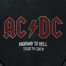 Load image into Gallery viewer, Mango x AC/DC "Highway To Hell Tour '79 Crew" Diamante Graphic Hard Rock Band Crewneck Sweatshirt