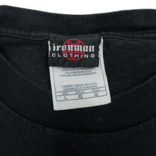 Load image into Gallery viewer, Early 00's IRON MAN CLOTHING "Iron Man" Gothic Satanic Nun Horror Spellout Graphic T-Shirt