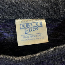 Load image into Gallery viewer, Vintage 90's Claire Ellen Made In England Grandad Patterned Knit Sweater Jumper
