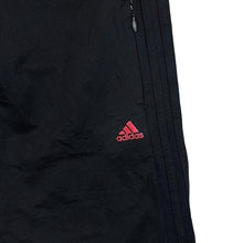 Load image into Gallery viewer, ADIDAS Classic Three Stripe Black Straight Cuff Tracksuit Bottoms
