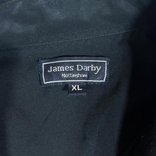 Load image into Gallery viewer, James Darby Nottingham Embroidered Traditional Dragon Black Short Sleeve Shirt