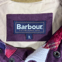 Load image into Gallery viewer, Barbour Embroidered Logo Corduroy Cord Trim Burgundy Long Sleeve Rugby Polo Shirt