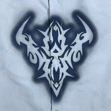 Load image into Gallery viewer, Early 00's Clockhouse Gothic Y2K Tribal Motif Grey Mix Short Sleeve Shirt